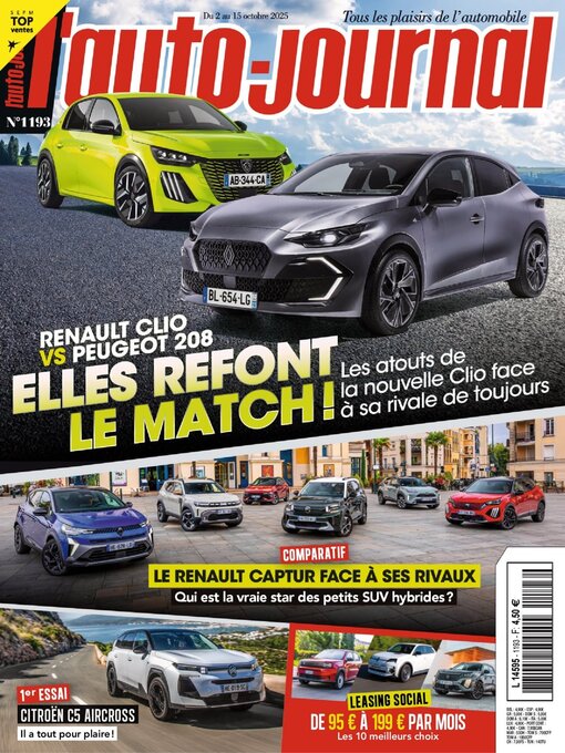 Title details for L'auto Journal by Editions Mondadori Axel Springer (EMAS) - Available